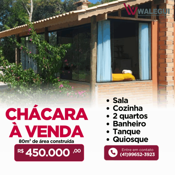 CHÁCARA À VENDA- TIJUCAS DO SUL PR