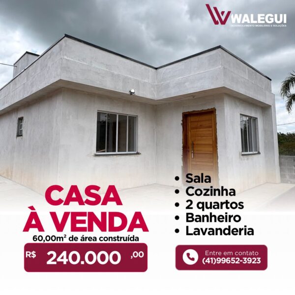 CASA À VENDA EM TIJUCAS DO SUL